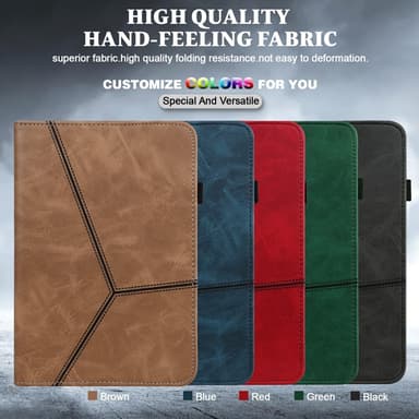SKALO Samsung Tab S6 Lite PU-læder Flip Cover - Sort