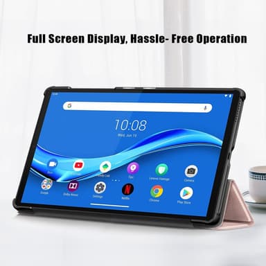 SKALO Lenovo Tab M10 FHD Plus 10.3"" Trifold Flip Cover - Rosa guld