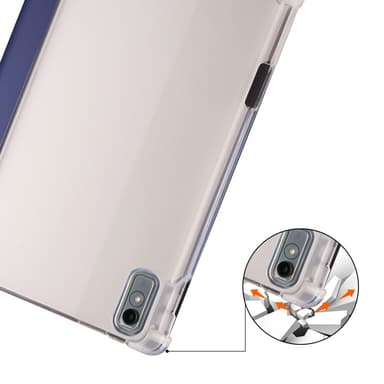 SKALO Lenovo Tab P11 Gen 2 Trifold Etui med gennemsigtig bagside - Mørkeblå
