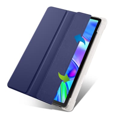 SKALO Lenovo Tab P11 Gen 2 Trifold Etui med gennemsigtig bagside - Mørkeblå