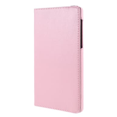 SKALO Samsung Tab A7 Lite 360 Litchi Flip Cover - Pink