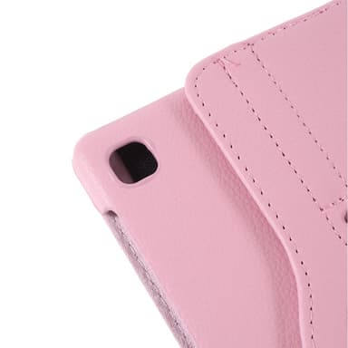 SKALO Samsung Tab A7 Lite 360 Litchi Flip Cover - Pink