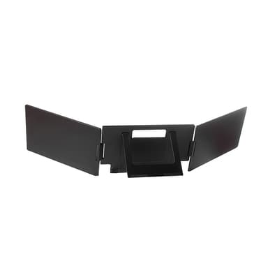 NÖRDIC Dual Portable 15.6"" skærme med teleskopstativ til bærbar 15-17,3"", FHD 1080P, Mac/Windows, USB-C forbindelse