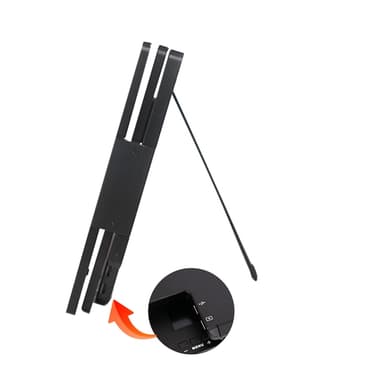 NÖRDIC Dual Portable 15.6"" skærme med teleskopstativ til bærbar 15-17,3"", FHD 1080P, Mac/Windows, USB-C forbindelse