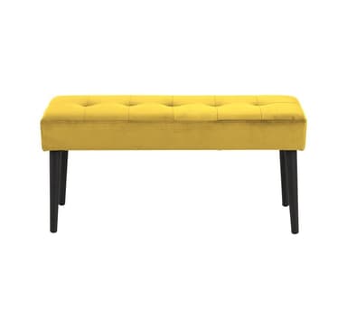 Bænk GLORY 38x95xH45cm, gul