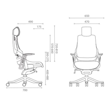 Arbejdsstol WAU orange
