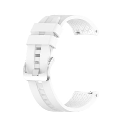 22 mm silikone urrem til Huawei Watch GT 2 46 mm, Samsung/Huami Hvid