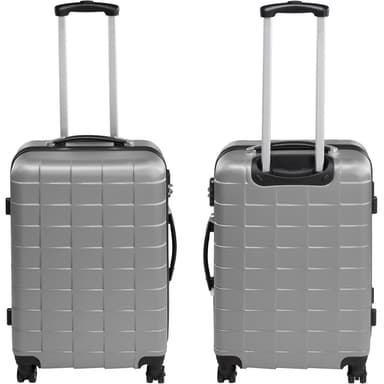 Kuffertsæt 3-dele hardcase - sølv