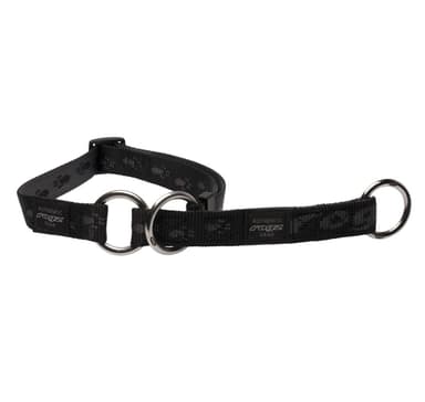 Alpinist XL 25mm Everest web halvternet hundehalsbånd, sort design, Rogz