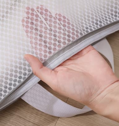 4-delt sæt med vasketøjsposer i honeycomb mønster