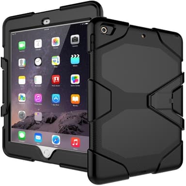 SKALO iPad 9.7 (2018) Extra Shockproof Armor Shockproof Cover - Sort