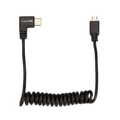 ConnecThor kabel coiled Micro USB - USB Type C