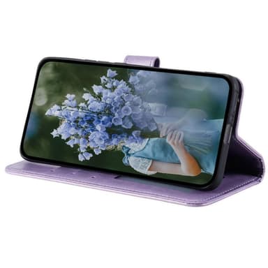 SKALO Motorola Edge 50 Fusion Mandala Flip Cover - Lilla