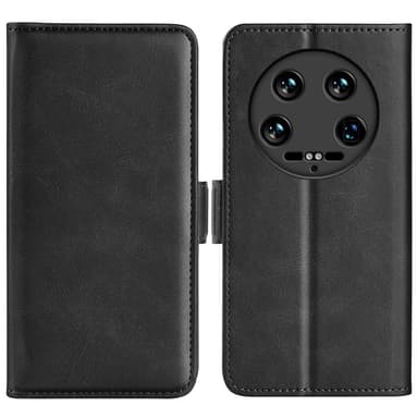SKALO Xiaomi 14 Ultra 5G Premium Wallet Flip Cover - Sort