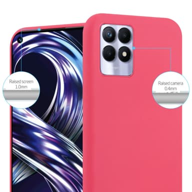 Cover Realme 8i / Narzo 50 4G Etui Case (Rød)