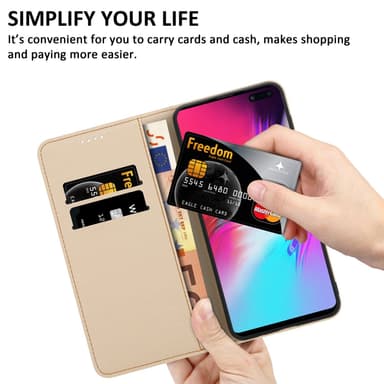Samsung Galaxy S10 5G Pungetui Cover Case (Blå)
