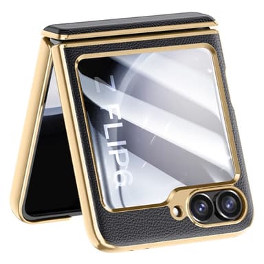 Samsung Z Flip6 SKALO Gold Edge Cover Sort