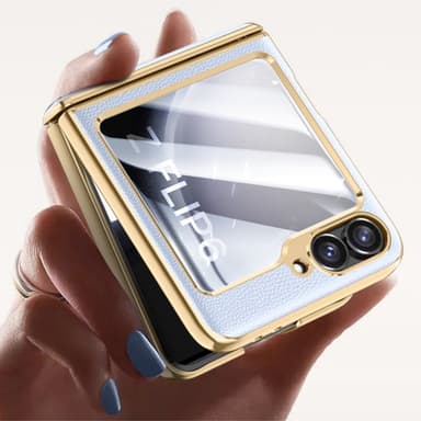 Samsung Z Flip6 SKALO Gold Edge Cover Sort