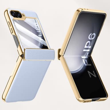 Samsung Z Flip6 SKALO Gold Edge Cover Sort