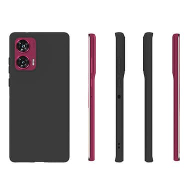 SKALO Motorola Edge 50 Fusion Matte Black Ultra-tynd TPU Cover