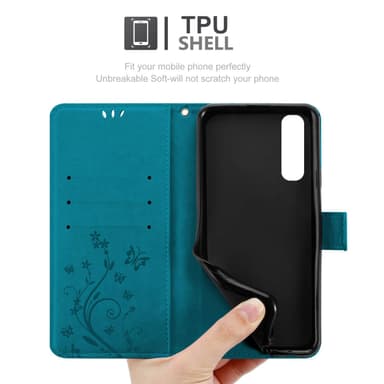 Oppo FIND X2 NEO Pungetui Cover Case (Blå)
