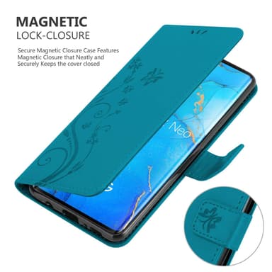 Oppo FIND X2 NEO Pungetui Cover Case (Blå)