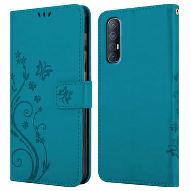 Oppo FIND X2 NEO Pungetui Cover Case (Blå)