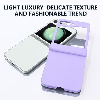 SKALO Samsung Z Flip6 Ultratynd Skin-touch Fold Cover - Lilla