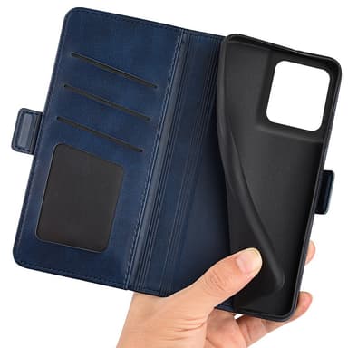 SKALO Motorola Edge 50 Ultra Premium Cut Flip Cover - Blå