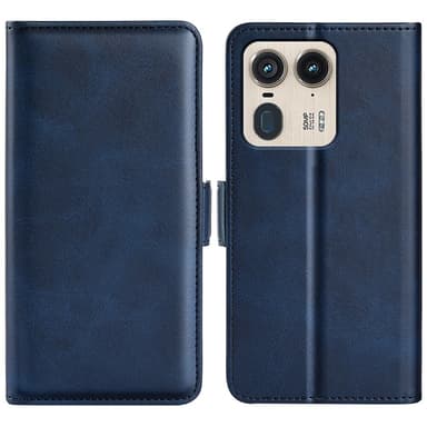 SKALO Motorola Edge 50 Ultra Premium Cut Flip Cover - Blå