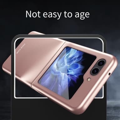 SKALO Samsung Z Flip6 Ultratynd Skin-touch Fold Cover - Sort
