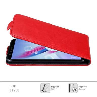 Honor 9 LITE Pungetui Flip Cover (Rød)