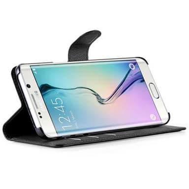 Samsung Galaxy S6 EDGE Pungetui Cover Case (Sort)