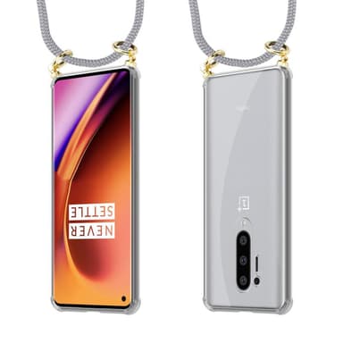 OnePlus 8 PRO Etui Cover Kæde (Grå)