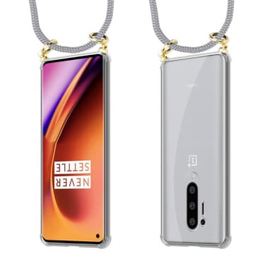 OnePlus 8 PRO Etui Cover Kæde (Grå)
