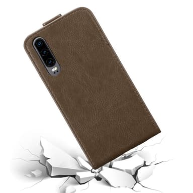Huawei P30 Pungetui Flip Cover (Brun)
