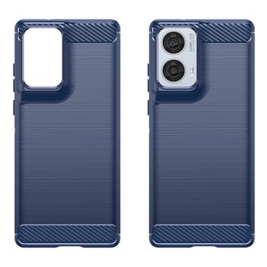 SKALO Motorola Edge 50 Fusion Armor Carbon Stødsikker TPU-cover - Blå