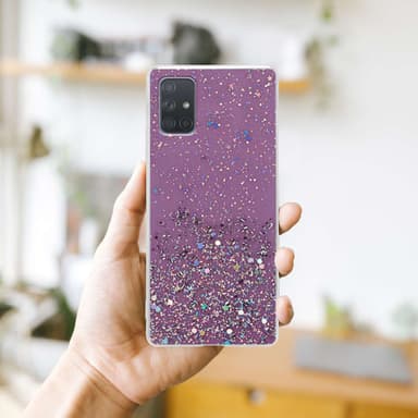 Samsung Galaxy A71 5G Cover Etui Case (Lilla)