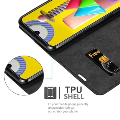 Cover Samsung Galaxy M31 Etui Case (Sort)