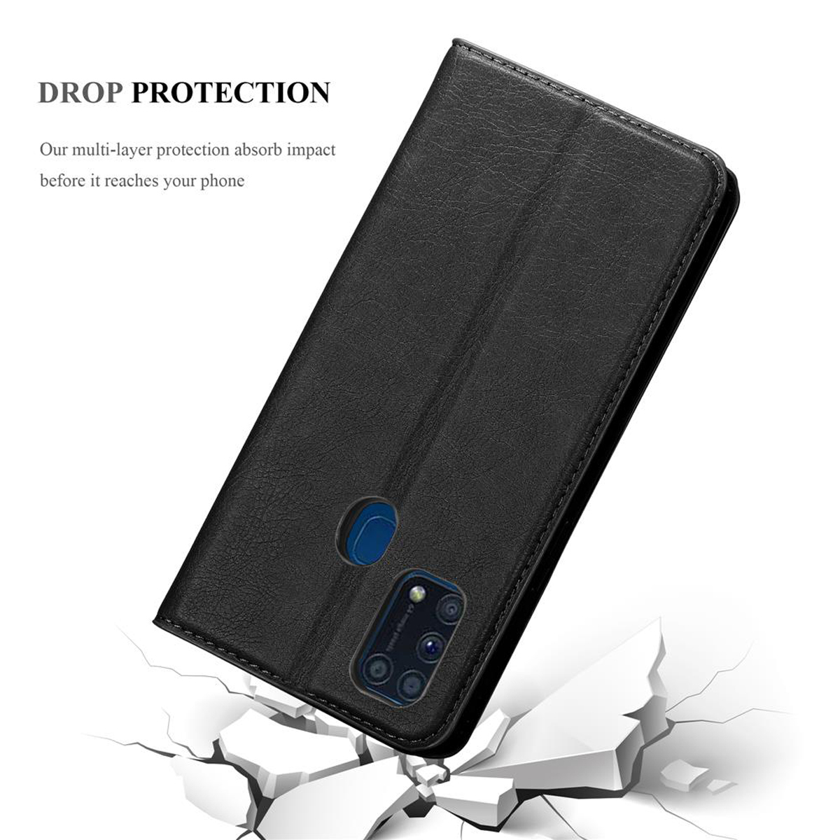 Cover Samsung Galaxy M31 Etui Case (Sort)