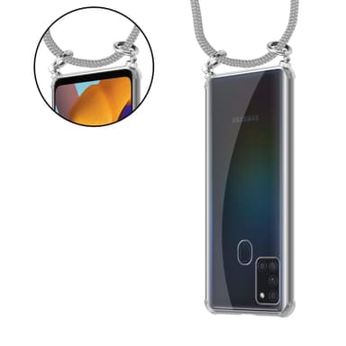 Etui Samsung Galaxy A21s Cover Kæde (Grå)