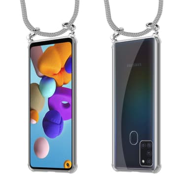 Etui Samsung Galaxy A21s Cover Kæde (Grå)