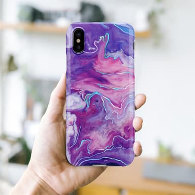 iPhone XS MAX Pungetui Cover Case (Lilla)