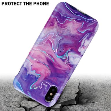 iPhone XS MAX Pungetui Cover Case (Lilla)