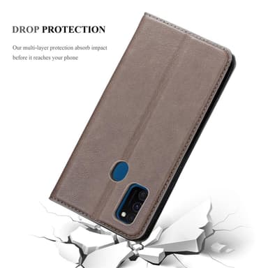 Samsung Galaxy M21 / M30s Cover Etui Case (Brun)