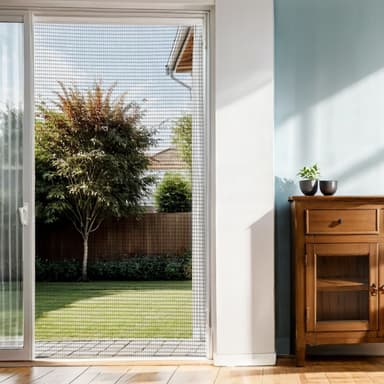 Fluenet Insektnet Vinduesdør Glasfiber 150 cm (sort)