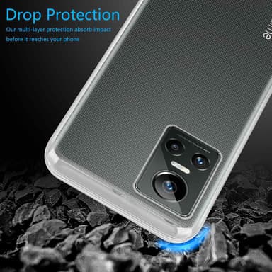 Realme GT Neo 3 Cover TPU Etui (Gennemsigtig)