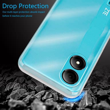 ZTE Blade A33S Cover TPU Etui (Gennemsigtig)