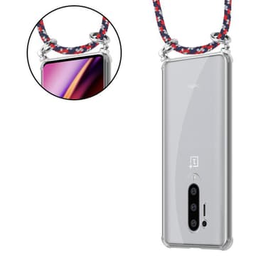 Etui OnePlus 8 PRO Cover Kæde (Blå)