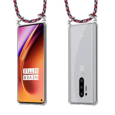 Etui OnePlus 8 PRO Cover Kæde (Blå)